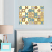 Angesagte Abstrakte Kreise Industrielle Fusion Art Foliendrucke (In Situ (Schlafzimmer))