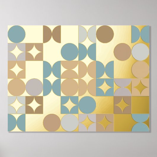 Angesagte Abstrakte Kreise Industrielle Fusion Art Foliendrucke (Vorderseite)