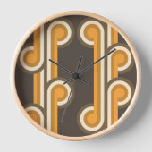 Angesagte Abstrakte Wellenformen Fusion Kunstmuste Uhr (Vorderseite)