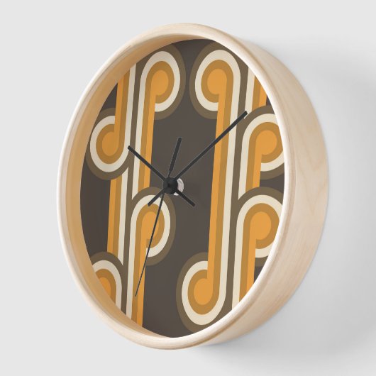 Angesagte Abstrakte Wellenformen Fusion Kunstmuste Uhr (Winkel)