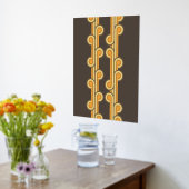 Angesagte Abstrakte Wellenformen Industrielle Fusi Foliendrucke (Ablage(Küche))