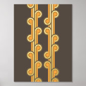 Angesagte Abstrakte Wellenformen Industrielle Fusi Foliendrucke (Vorderseite)