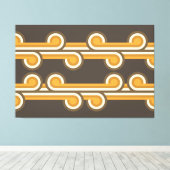 Angesagte Abstrakte Wellenformen Industrielle Fusi Leinwanddruck (Insitu (Holzboden))