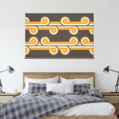 Angesagte Abstrakte Wellenformen Industrielle Fusi Leinwanddruck (Insitu (Schlafzimmer))