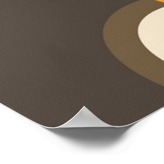 Angesagte Abstrakte Wellenformen Industrielle Fusi Poster (Ecke)