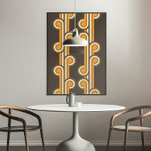 Angesagte Abstrakte Wellenformen Industrielle Fusi Poster