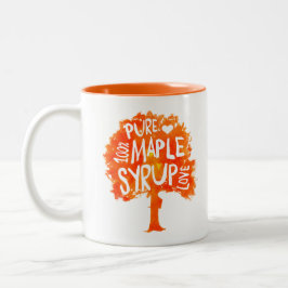 Angesagte Ahorn-Sirup-Baum-Liebe Zweifarbige Tasse