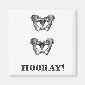 Angesagte Angesagt-Hooray-Anatomie Magnet (Vorne)