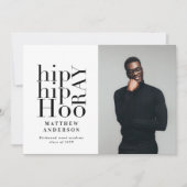 Angesagte angesagt-Hooray-Foto-Abschlussfeier lade Ankündigung (Vorderseite)