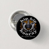 Angesagte Angesagt-Hooray Funny Angesagter Ersatz Button (Vorne & Hinten)