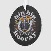 Angesagte Angesagt-Hooray Funny Angesagter Ersatz Ornament (Vorderseite)