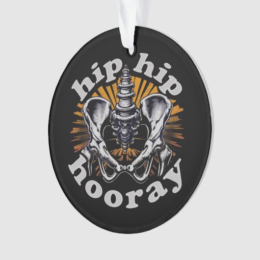 Angesagte Angesagt-Hooray Funny Angesagter Ersatz  Ornament (Vorderseite)