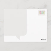 Angesagte Angesagt-Hooray-Postkarte Postkarte (Rückseite)