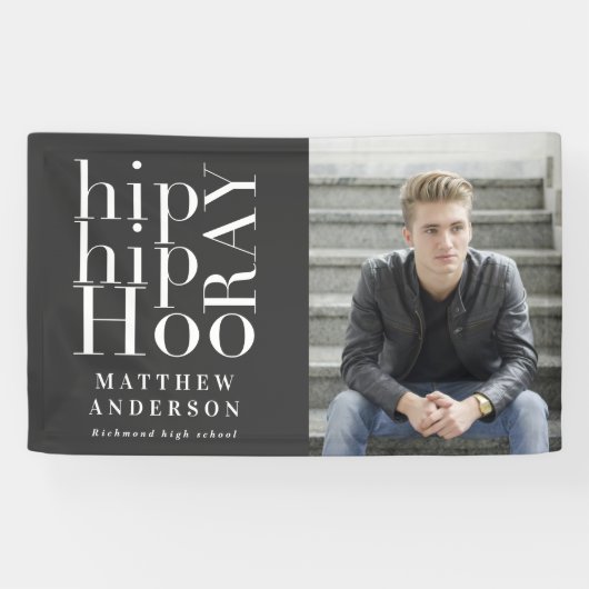 Angesagte angesagte Foto-Abschlussfeier Banner (Horizontal)