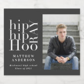 Angesagte angesagte Foto-Abschlussfeier Bierflaschenetikett (Einzelnes Label)