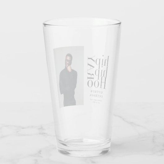 Angesagte angesagte Foto-Abschlussfeier Glas (Rückseite)