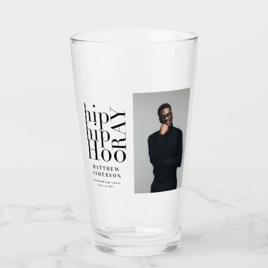 Angesagte angesagte Foto-Abschlussfeier Glas (Vorderseite)