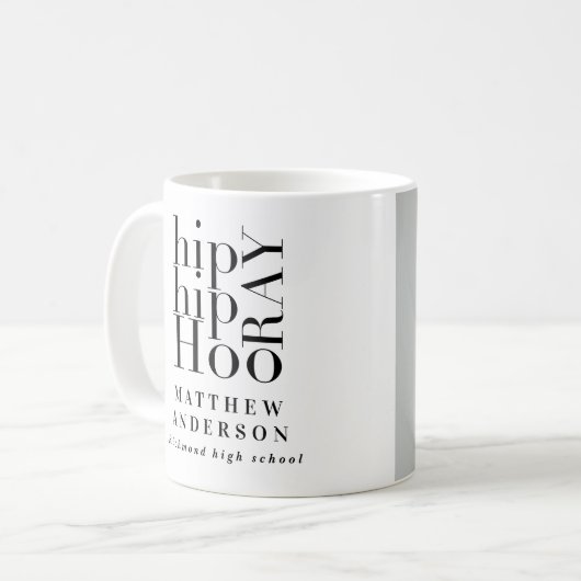 Angesagte angesagte Foto-Abschlussfeier Kaffeetasse (Vorderseite Links)