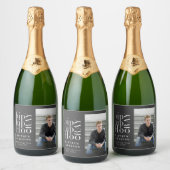 Angesagte angesagte Foto-Abschlussfeier Schaumweinetikett (Flaschen)