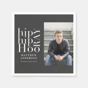 Angesagte angesagte Foto-Abschlussfeier Serviette