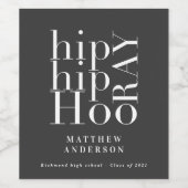 Angesagte angesagte Foto-Abschlussfeier Weinetikett (Einzelnes Label)