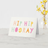 Angesagte Angesagte Geburtstagskarte - Orange Karte (Gelbe Blume)