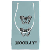 Angesagte angesagte Hooray Anatomie-Mitteilung Kleine Geschenktüte (Vorderseite)