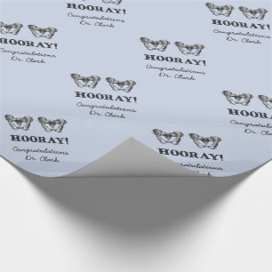 Angesagte angesagte Hooray personalisierte Geschenkpapier