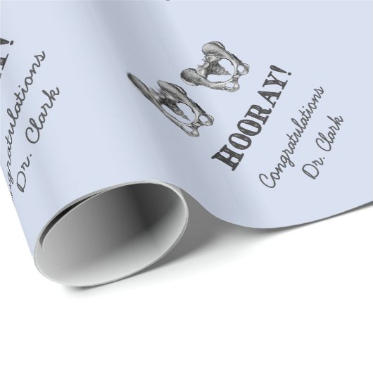 Angesagte angesagte Hooray personalisierte Geschenkpapier (Rolleneckpunkt)