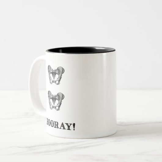 Angesagte angesagte Hooray personalisierte Tasse (Vorderseite Links)