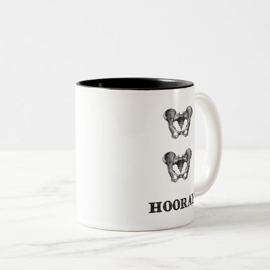 Angesagte angesagte Hooray Zweifarbige Tasse (VorderseiteRechts)