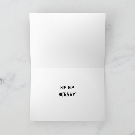 Angesagte angesagte Hurray #2 Karte (Innenseite)