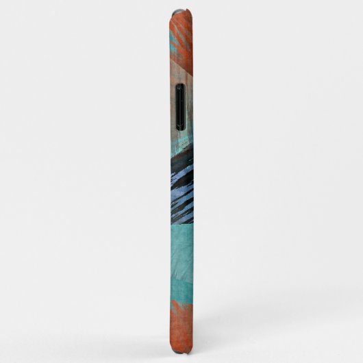 Angesagte Aquamarine Blaue Minze Grüne Orange Pins Case-Mate iPhone Hülle (Hinten/Rechts)