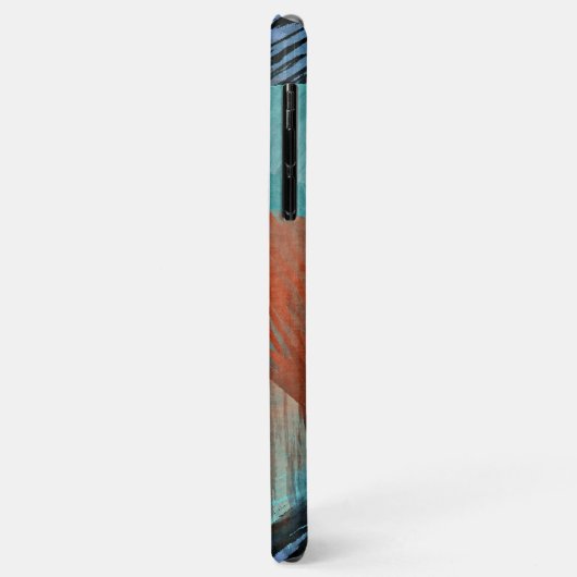 Angesagte Aquamarine Blaue Minze Grüne Orange Pins Case-Mate iPhone Hülle (Hinten/Links)