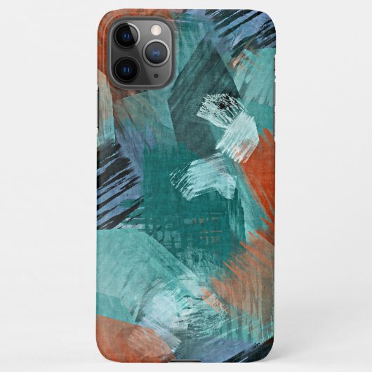 Angesagte Aquamarine Blaue Minze Grüne Orange Pins iPhone Hülle (Rückseite)