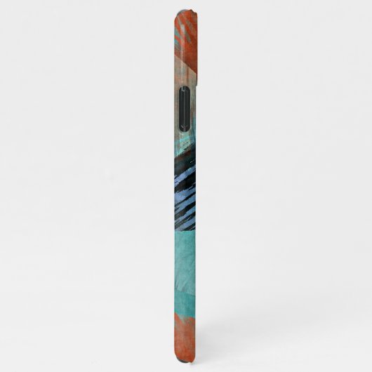 Angesagte Aquamarine Blaue Minze Grüne Orange Pins iPhone Hülle (Rechte Seite)