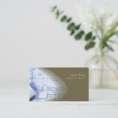 Angesagte ArchitekturVisitenkarten, Lorbeergrün Visitenkarte (Stehend Vorderseite)