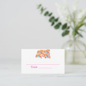 Angesagte Bat Mitzvah-Platzkarten Platzkarte (Stehend Vorderseite)