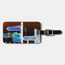 Angesagte Bestimmungszeichen Gepäckanhänger