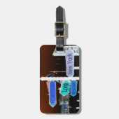 Angesagte Bestimmungszeichen Gepäckanhänger (Vorderseite vertikal)