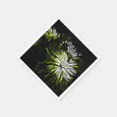 Angesagte böhmisch-grüne Chrysanthemum Hochzeit Serviette (Ecke)