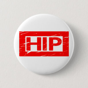Angesagte Briefmarke Button