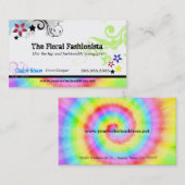 Angesagte bunte 'Groovy Visitenkarte N (Vorne/Hinten)