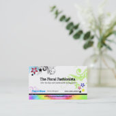 Angesagte bunte 'Groovy Visitenkarte N (Stehend Vorderseite)