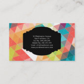 Angesagte coole Muster Visitenkarte (Rückseite)