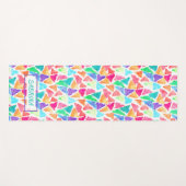 Angesagte Dreiecke Polygon Mosaik Wasserfarben Kun Yogamatte (Vorderseite (Horizontal))