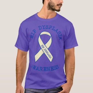 Angesagte Dysplasie Awareness Floral Blue White Ri T-Shirt