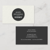 Angesagte Elegant Modernität, einfache Fotografie, Visitenkarte (Vorne/Hinten)