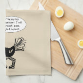 Angesagte Ersatz-Operation - Spaß-Zitat Geschirrtuch (Viertel Falte)