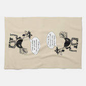 Angesagte Ersatz-Operation - Spaß-Zitat Geschirrtuch (Horizontal)